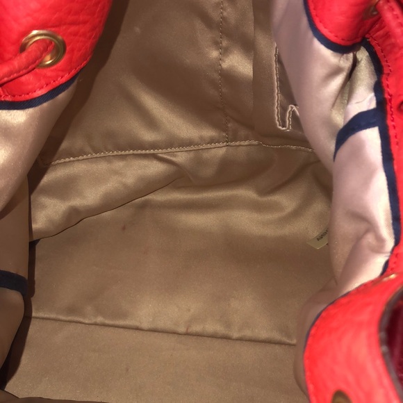 Coach Bucket Avery Drawstring Mandarin with Blue Leather Cross Body Bag - Picture 13 of 16